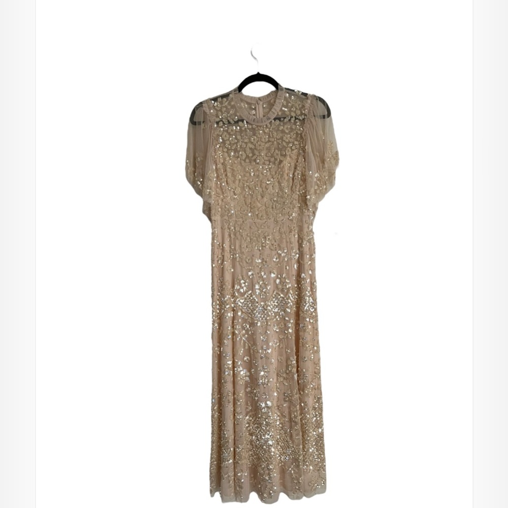 Needle and Thread Honesty Flower Sequins gown, US size 6.